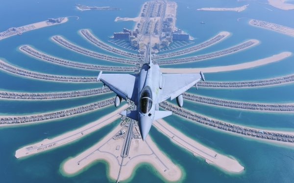 Military Eurofighter Typhoon Jet Fighters Warplane Aircraft Dubai HD Wallpaper | Background Image