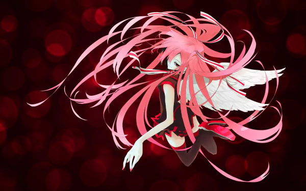 pink hair Anime angel HD Desktop Wallpaper | Background Image