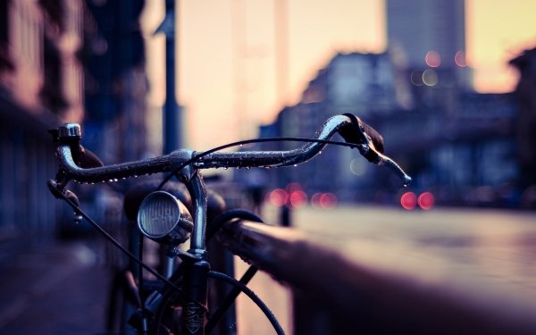 Vehicles Bicycle City Bike Rain HD Wallpaper | Background Image