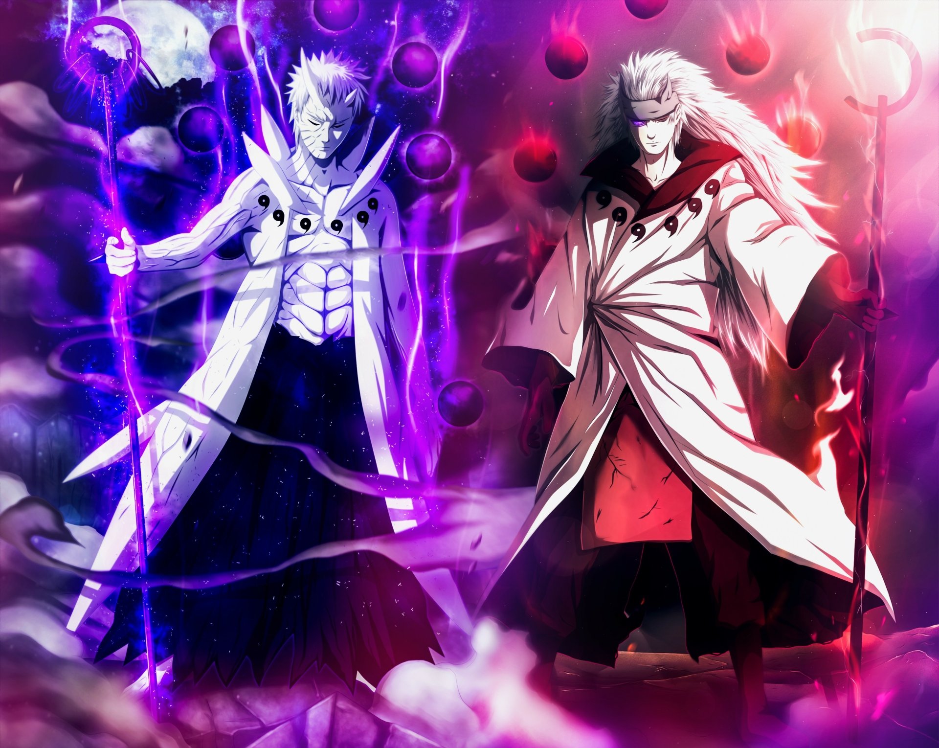 madara uchiha and obito wallpaper