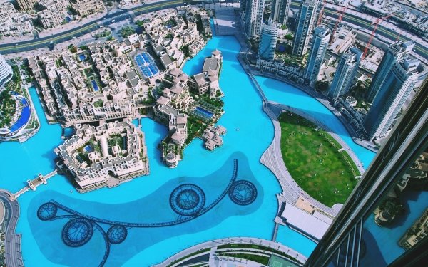 Man Made Dubai Cities United Arab Emirates City Hotel Pool Skyscraper Building HD Wallpaper | Background Image