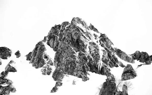 snow nature mountain Snowy Mountain HD Desktop Wallpaper | Background Image