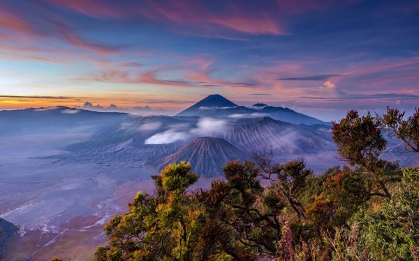Earth Mount Bromo Volcanoes Indonesia Java Volcano Stratovolcano Landscape Sunrise HD Wallpaper | Background Image