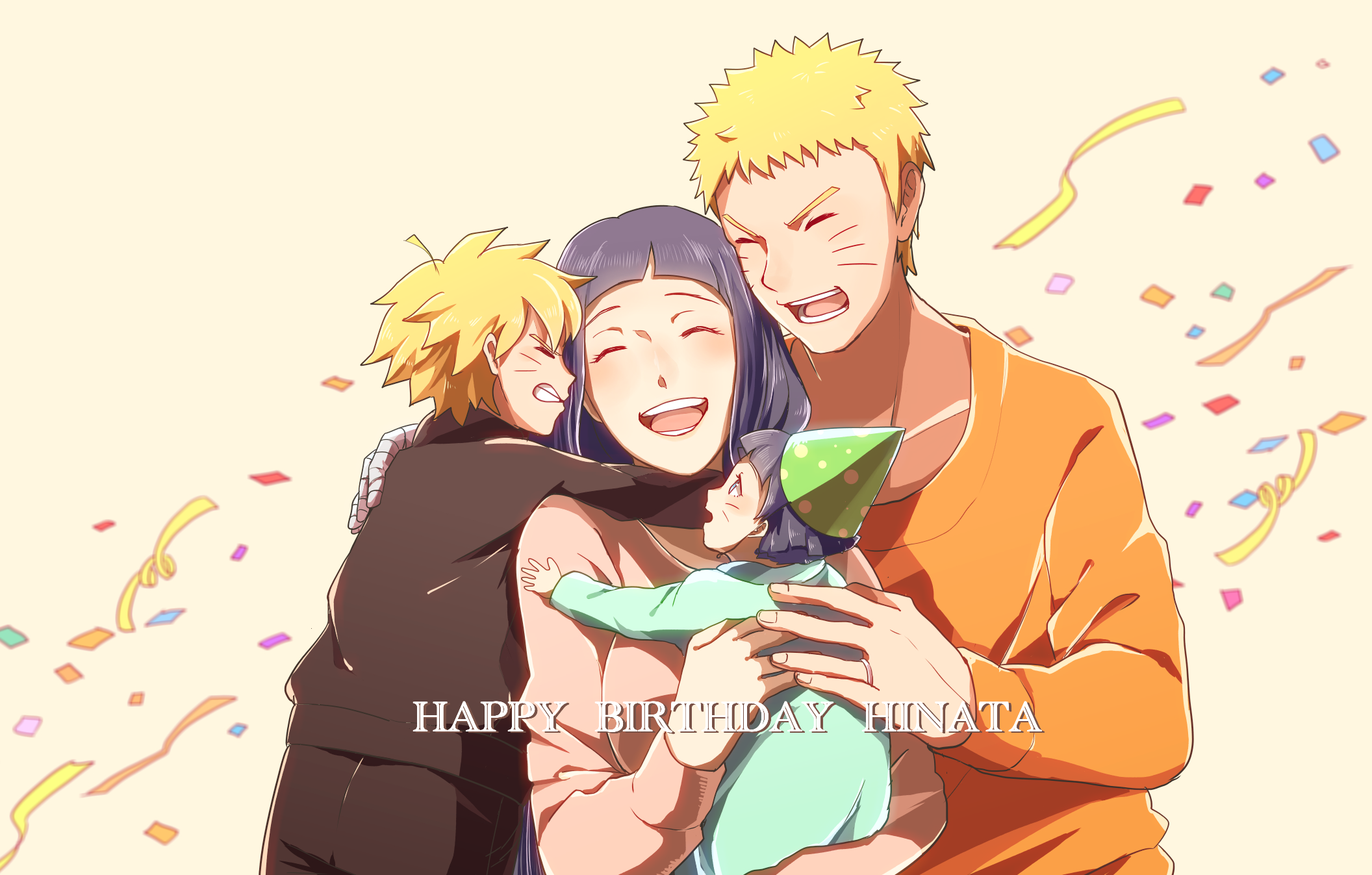 Naruto Family, kid, hinata, naruto, naruhina, HD wallpaper