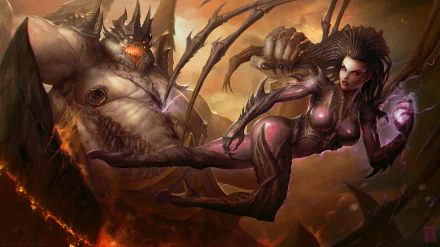 Kerrigan VS Azmodan by ArtofTy
