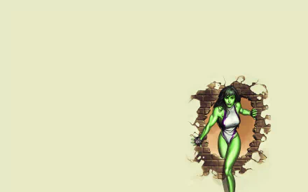 Comic She-Hulk HD Desktop Wallpaper | Background Image