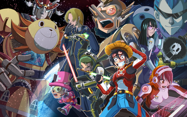 Anime One Piece Sanji Roronoa Zoro Monkey D. Luffy Usopp Nico Robin Franky Brook Nami Sunny Tony Tony Chopper HD Wallpaper | Background Image