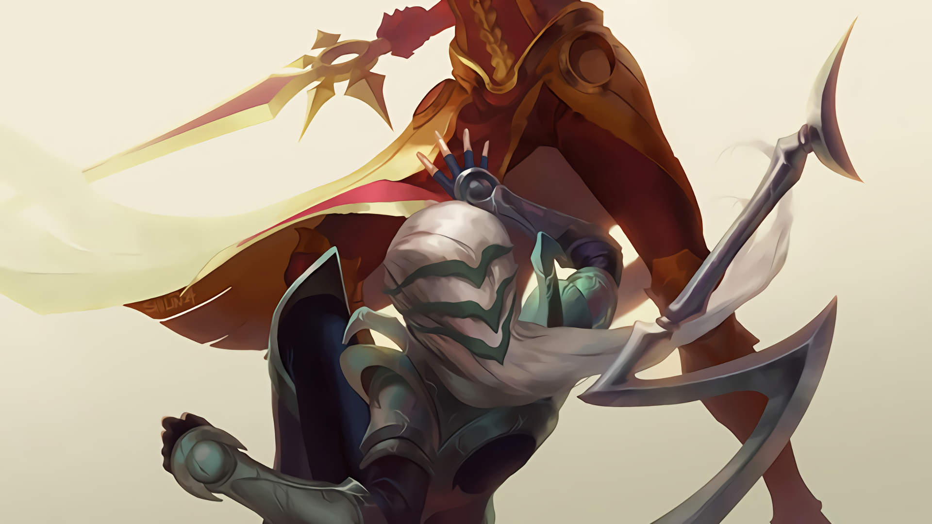 Download Leona (League Of Legends) Diana (League Of Legends) Video Game League Of Legends HD Wallpaper by Shilin