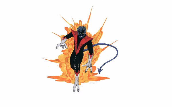Nightcrawler (Marvel Comics) Comic HD Desktop Wallpaper | Background Image