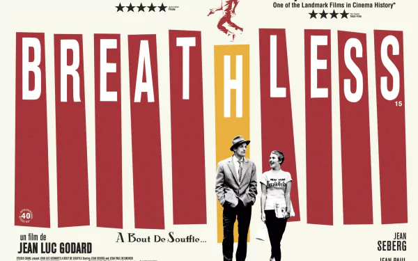 movie Breathless (1960) HD Desktop Wallpaper | Background Image