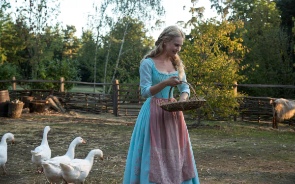 Lily James movie Cinderella (2015) HD Desktop Wallpaper | Background Image