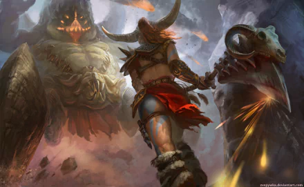 Barbarian (Diablo III) video game Diablo III HD Desktop Wallpaper | Background Image