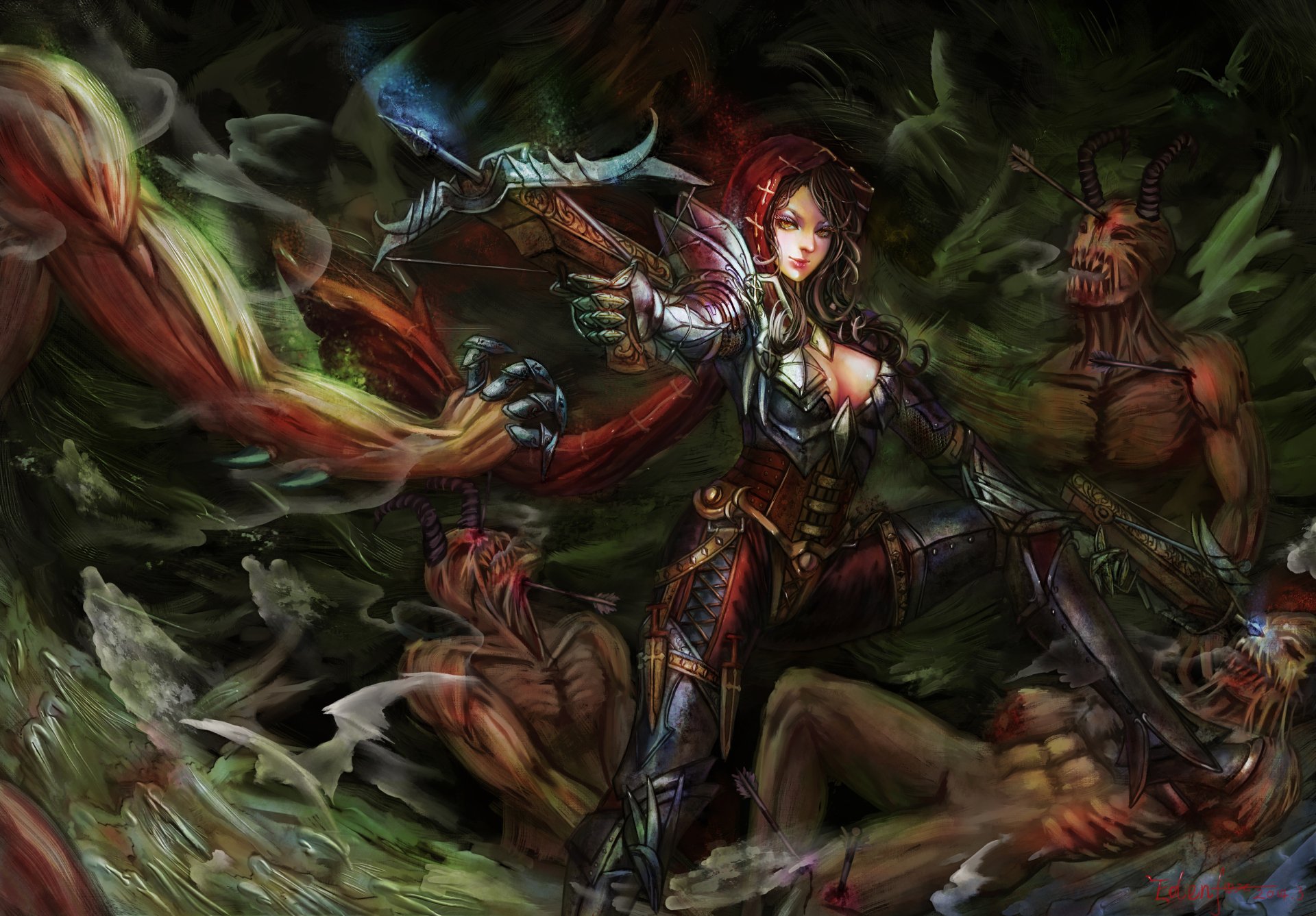 Download Demon Hunter (Diablo III) Video Game Diablo III HD Wallpaper by Edenfox