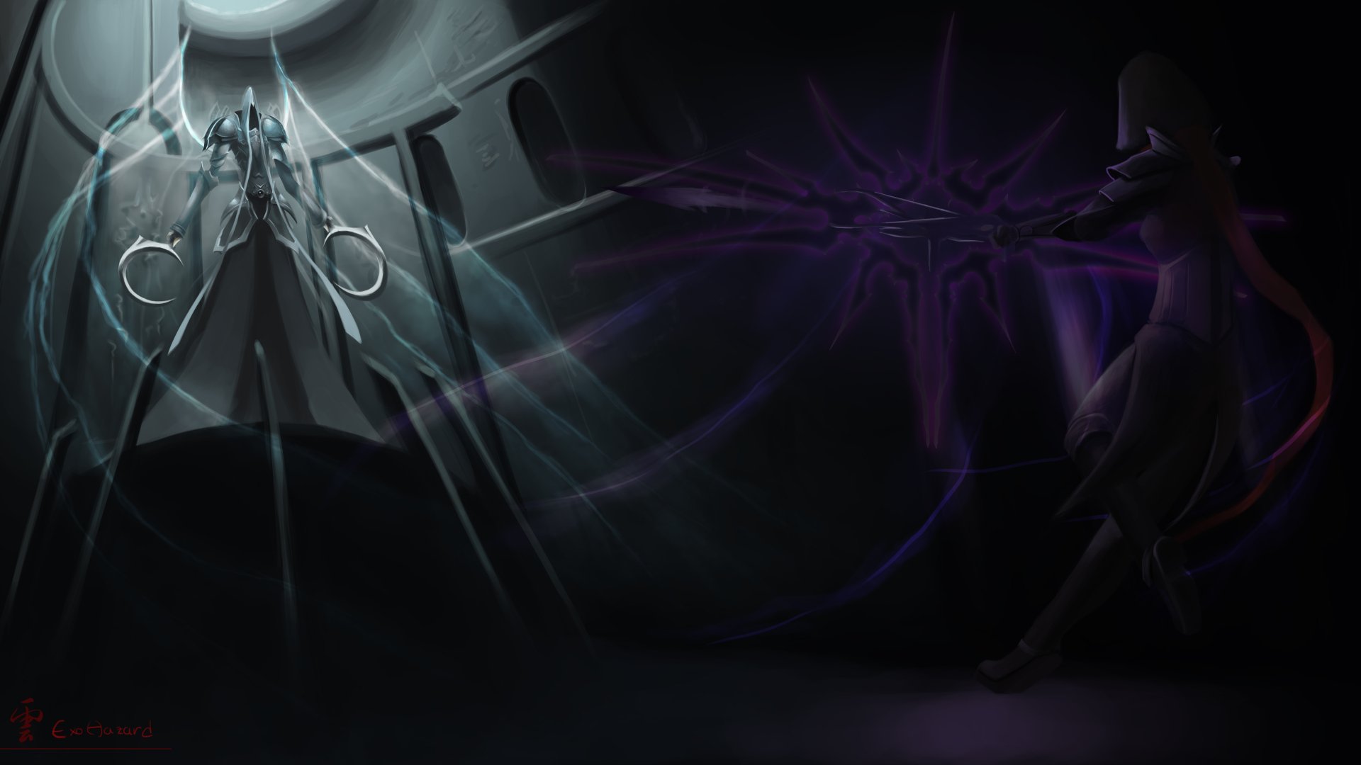 Download Demon Hunter (Diablo III) Malthael (Diablo III) Video Game Diablo III: Reaper Of Souls 4k Ultra HD Wallpaper by Demonic Scribbler