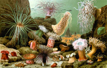Animal sea anemone HD Desktop Wallpaper | Background Image