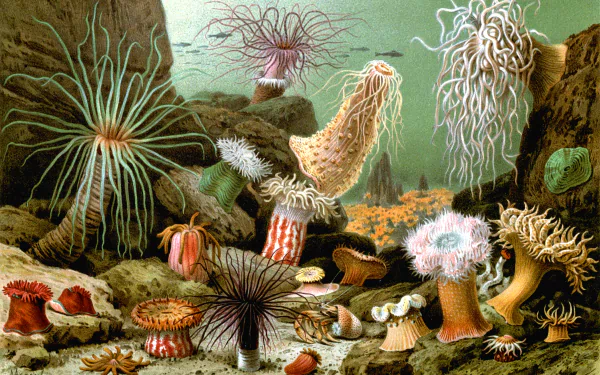 Animal sea anemone HD Desktop Wallpaper | Background Image