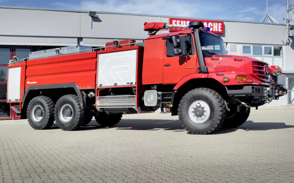 vehicle mercedes-benz fire truck HD Desktop Wallpaper | Background Image