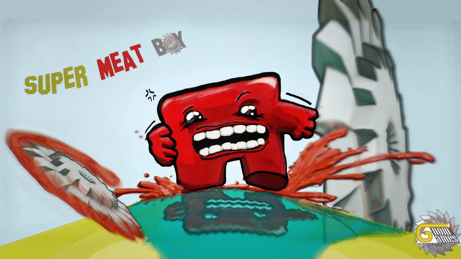 Video Game Super Meat Boy HD Wallpaper | Background Image