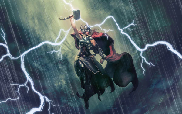 Comic Lady Thor HD Desktop Wallpaper | Background Image