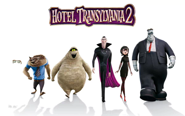 Griffin (Hotel Transylvania) Frankenstein (Hotel Transylvania) Murray (Hotel Transylvania) Wayne (Hotel Transylvania) Dracula (Hotel Transylvania) Mavis (Hotel Transylvania) movie Hotel Transylvania 2 HD Desktop Wallpaper | Background Image