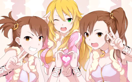 Mami Futami Miki Hoshii Ami Futami Anime The iDOLM@STER HD Desktop Wallpaper | Background Image