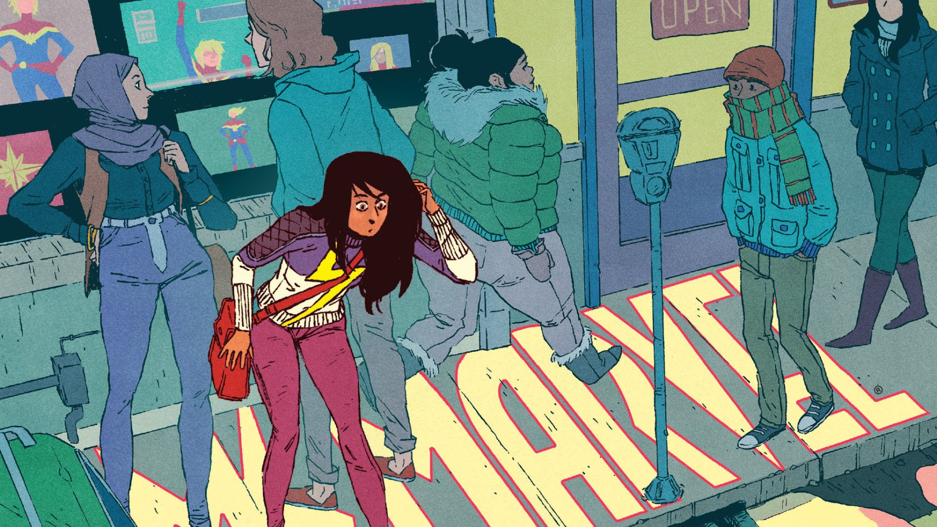 Download Comic Ms. Marvel HD Wallpaper