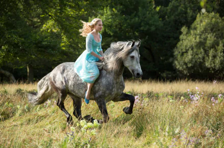 Lily James movie Cinderella (2015) HD Desktop Wallpaper | Background Image
