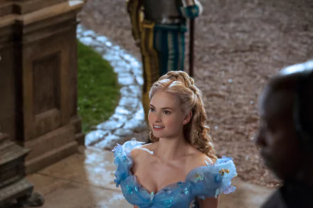Lily James movie Cinderella (2015) HD Desktop Wallpaper | Background Image