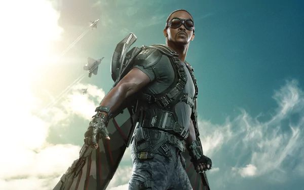 Falcon (Marvel Comics) Anthony Mackie movie Captain America: The Winter Soldier HD Desktop Wallpaper | Background Image