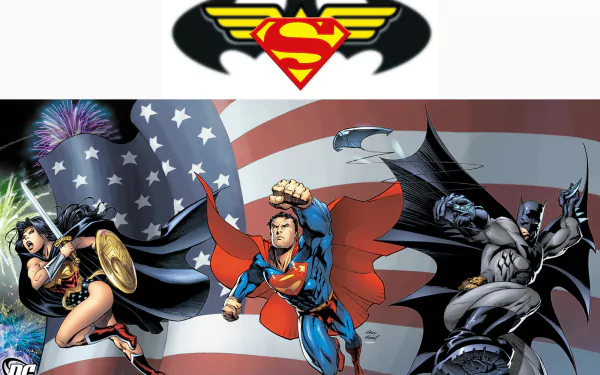 DC Comics Wonder Woman Batman Superman Comic trinity HD Desktop Wallpaper | Background Image