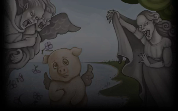 video game Adventurezator: When Pigs Fly HD Desktop Wallpaper | Background Image
