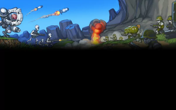 video game Cortex Command HD Desktop Wallpaper | Background Image