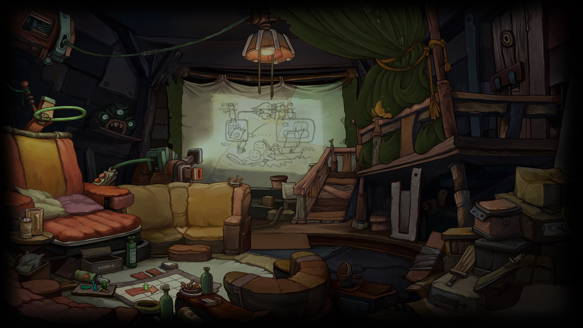 Deponia journey. Депония фон. Deponia: the complete Journey. Deponia: the complete Journey background. Кувак Депония 4.