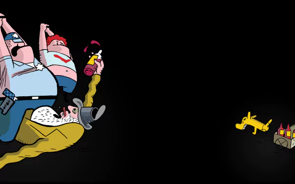 video game Detective Case and Clown Bot in: Murder in the Hotel Lisbon HD Desktop Wallpaper | Background Image
