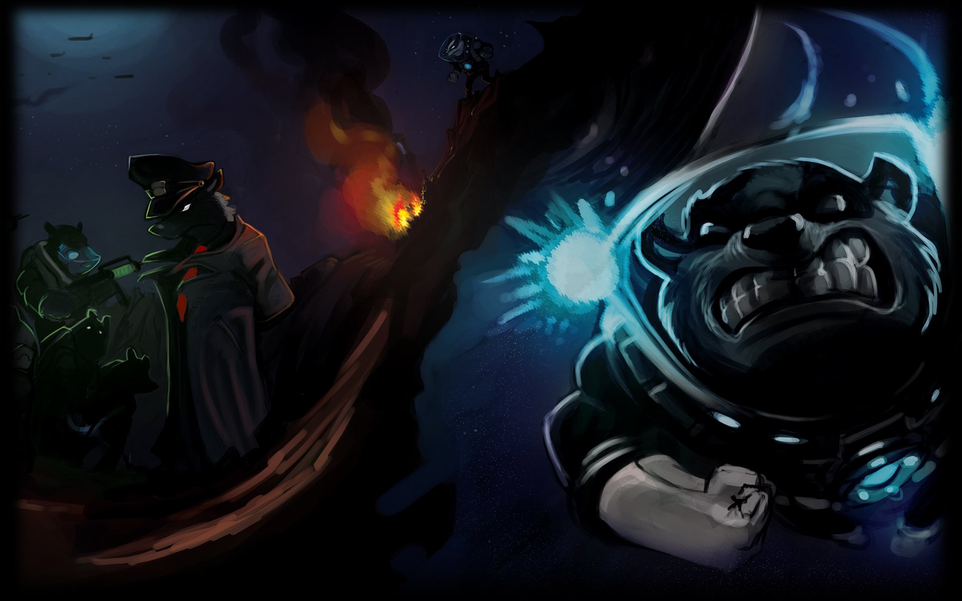 Download Video Game Gravity Badgers HD Wallpaper