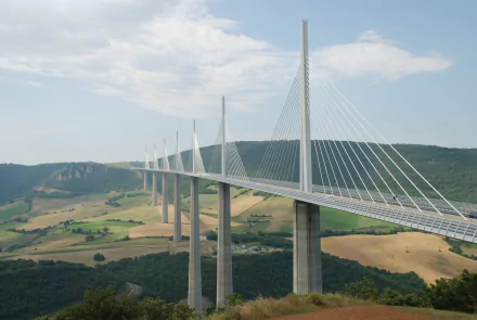 man made millau viaduct HD Desktop Wallpaper | Background Image