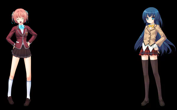video game Mahjong Pretty Girls Battle: School Girls Edition HD Desktop Wallpaper | Background Image
