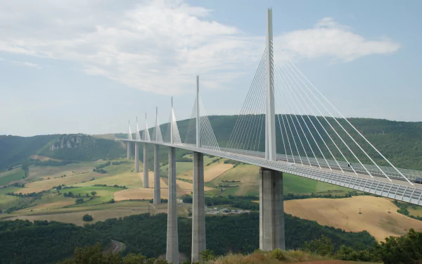 man made millau viaduct HD Desktop Wallpaper | Background Image