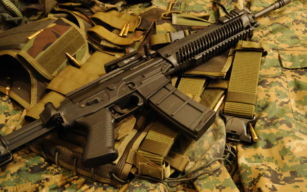 man made rifle HD Desktop Wallpaper | Background Image