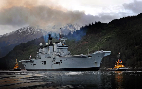 warship aircraft carrier military HMS Illustrious (R06) HD Desktop Wallpaper | Background Image