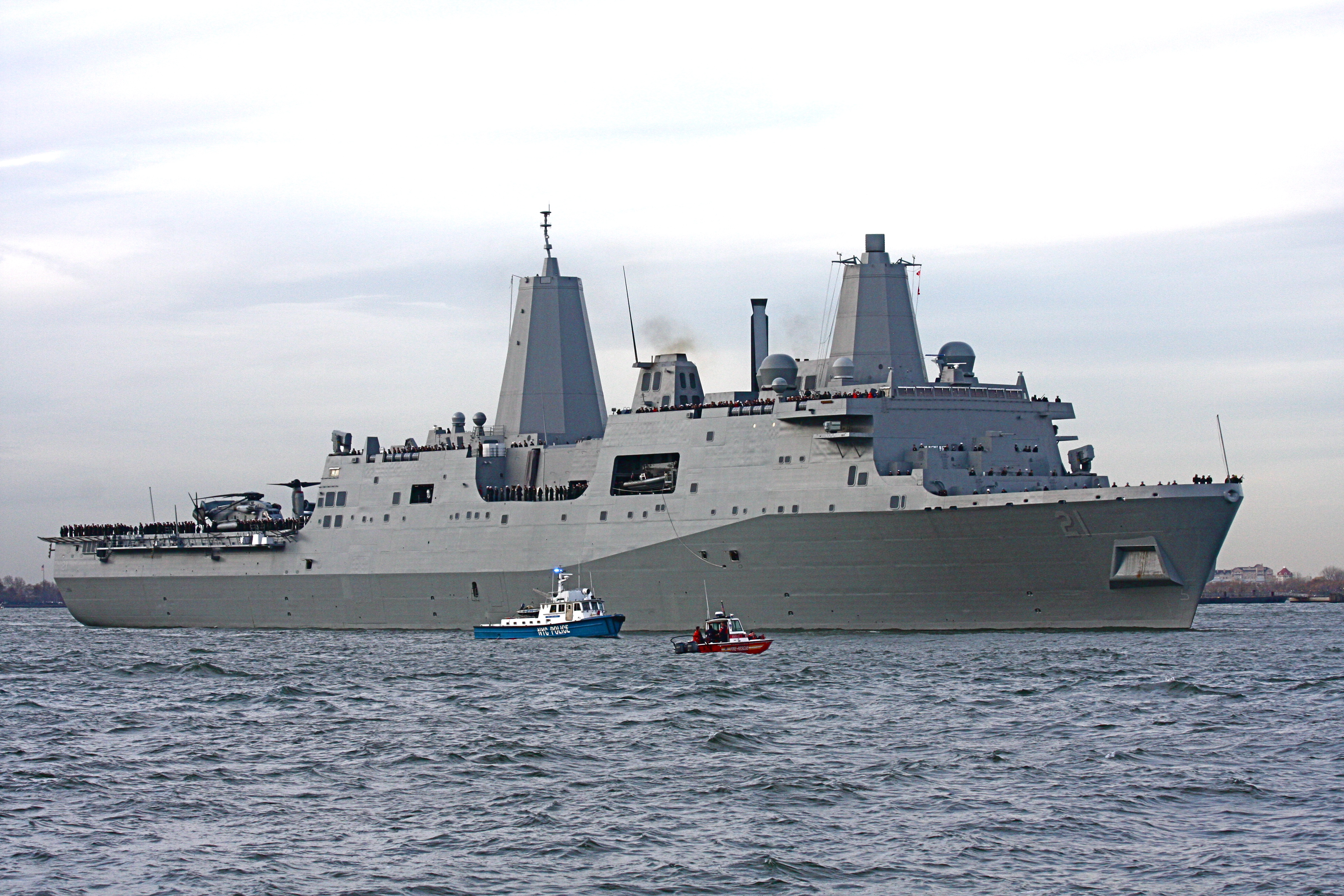 Military USS New York (LPD-21) HD Wallpaper | Background Image