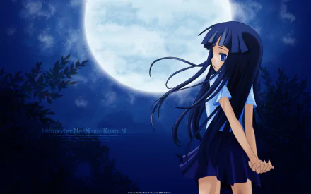 Furude Rika Anime Higurashi When They Cry HD Desktop Wallpaper | Background Image