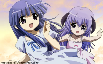 Furude Hanyū Furude Rika Anime Higurashi When They Cry HD Desktop Wallpaper | Background Image