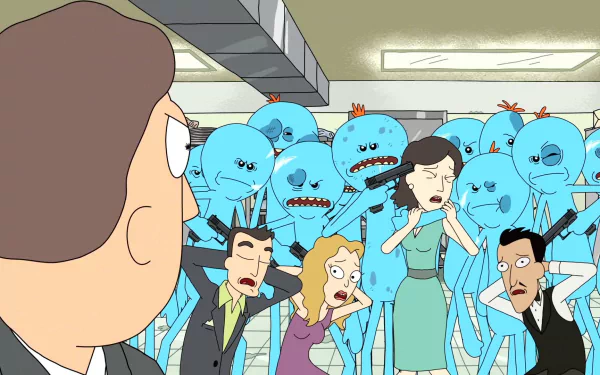 Mr. Meeseeks (Rick and Morty) Jerry Smith TV Show Rick and Morty HD Desktop Wallpaper | Background Image