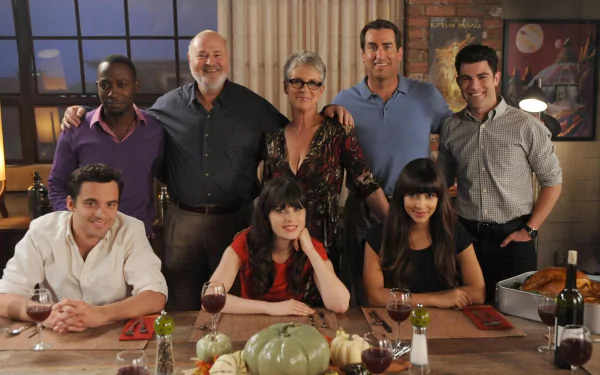 Cece Parekh Hannah Simone Winston Bishop Lamorne Morris Schmidt (New Girl) Max Greenfield Nick Miller Jake Johnson Jessica Day Zooey Deschanel TV Show New Girl HD Desktop Wallpaper | Background Image