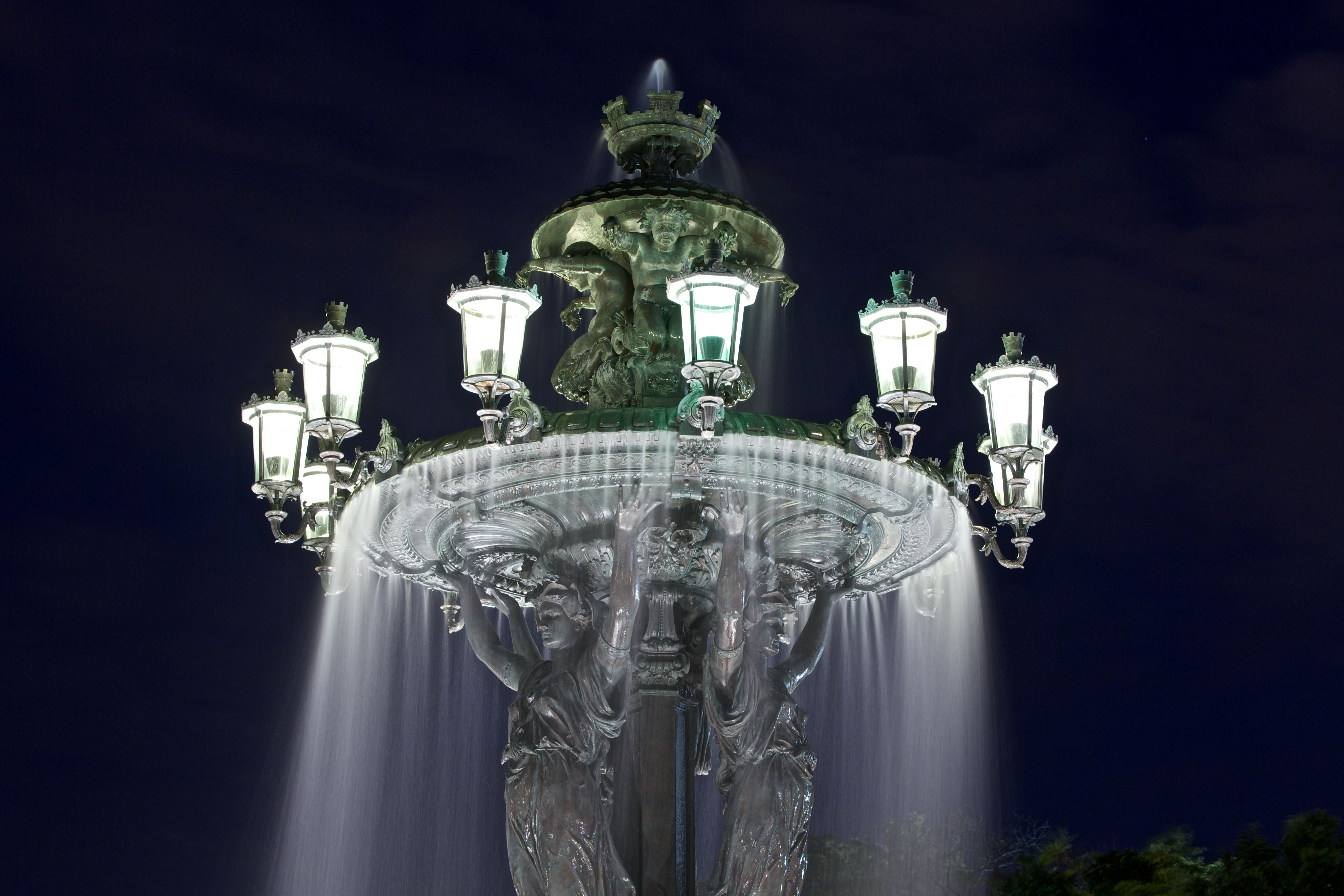 Bartholdi Fountain 4k Ultra HD Wallpaper
