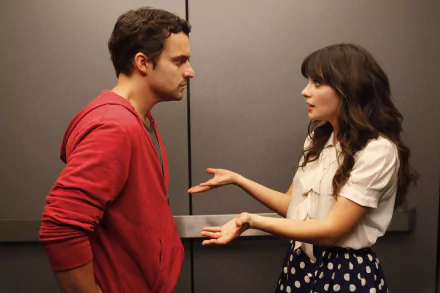 Nick Miller Jake Johnson Jessica Day Zooey Deschanel TV Show New Girl HD Desktop Wallpaper | Background Image