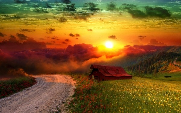Photography Sunset Scenery HD Wallpaper | Background Image
