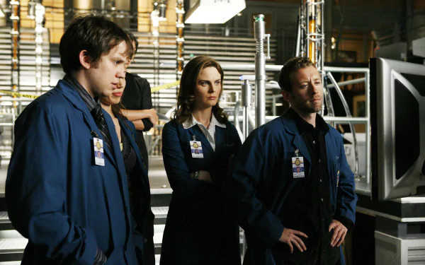 Zack Addy Eric Millegan Jack Hodgins T.J. Thyne Emily Deschanel Temperance Brennan TV Show bones HD Desktop Wallpaper | Background Image