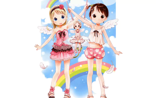 Anime Strawberry Marshmallow HD Desktop Wallpaper | Background Image